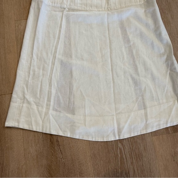 Teti Gio Linen White Paperbag Waist Slit Belt Midi Skirt Lagenlook Beachy Boho 4 - Picture 14 of 15